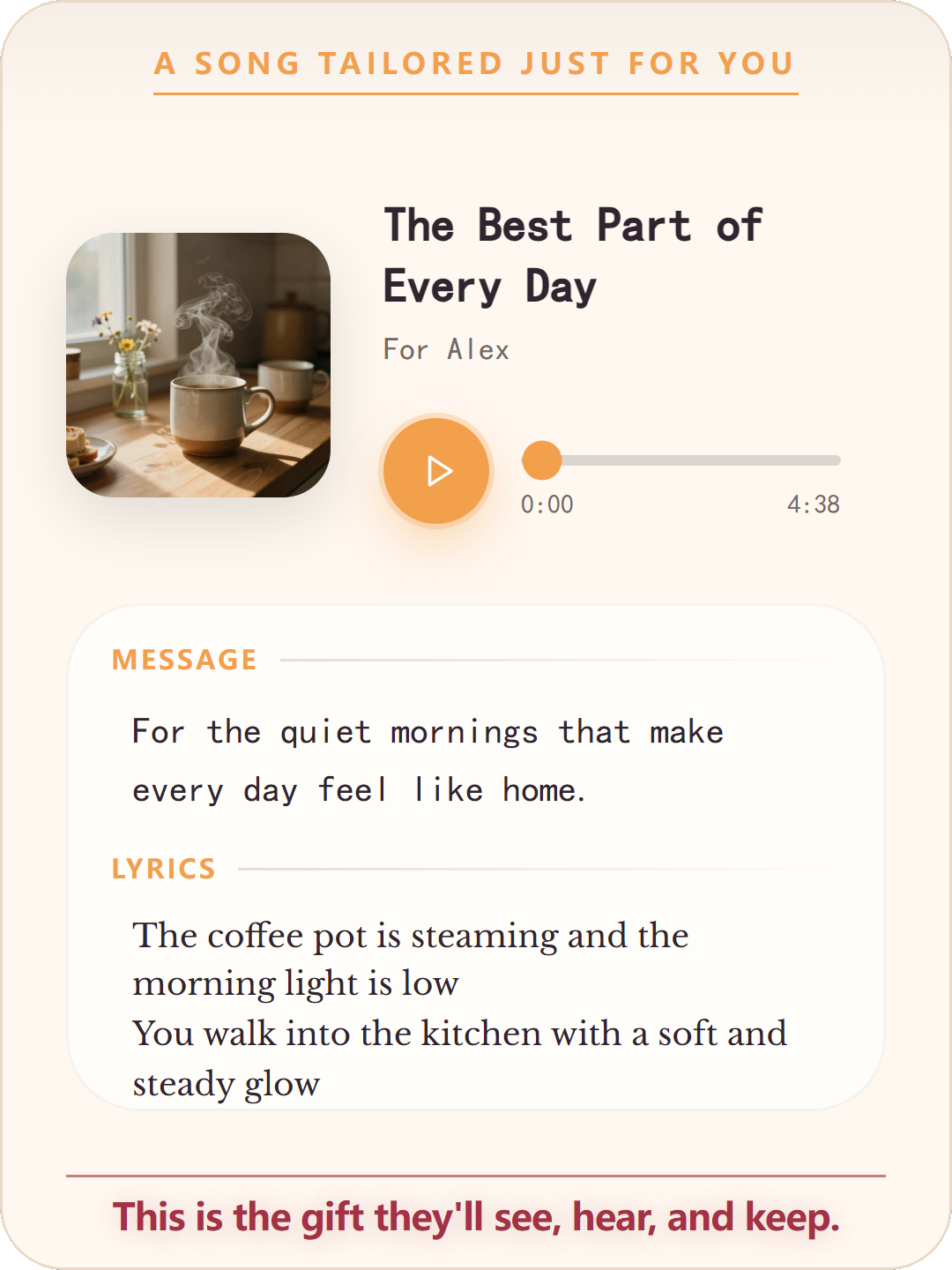 TunedGift screenshot